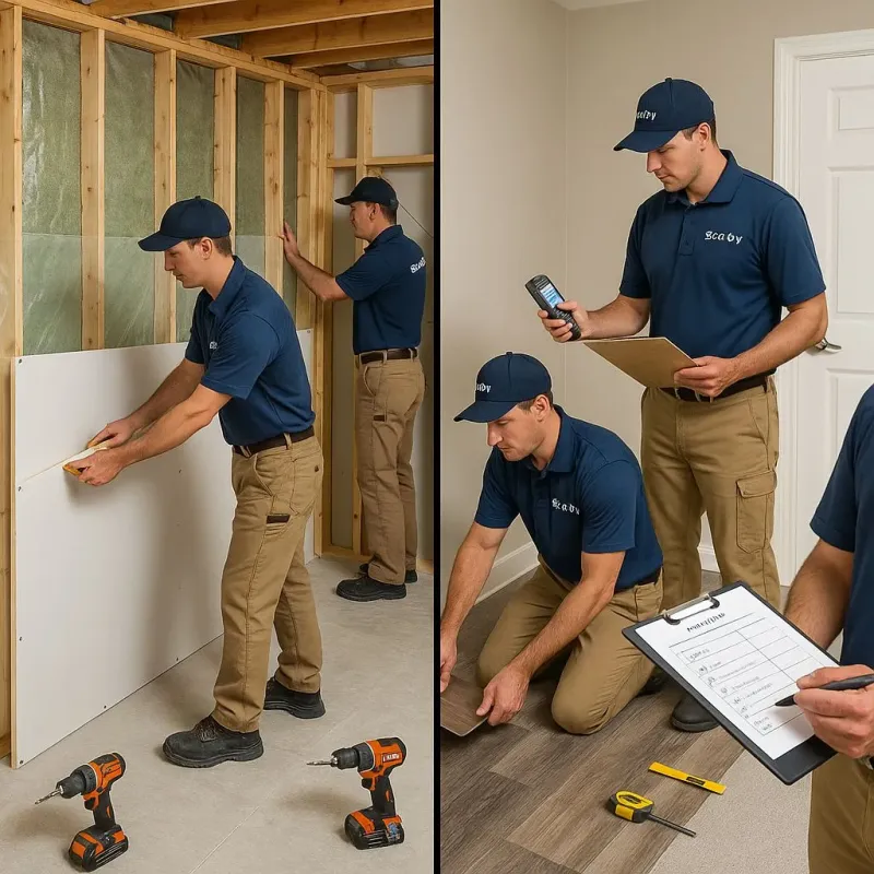 Repairs and Reconstruction process in Ames, TX